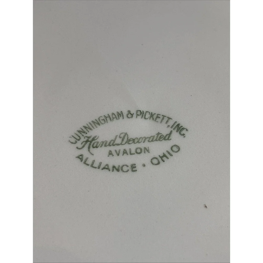 Cunningham & Pickett‎ Avalon Alliance Flower Dinner Plate 10.25